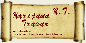 Marijana Travar vizit kartica